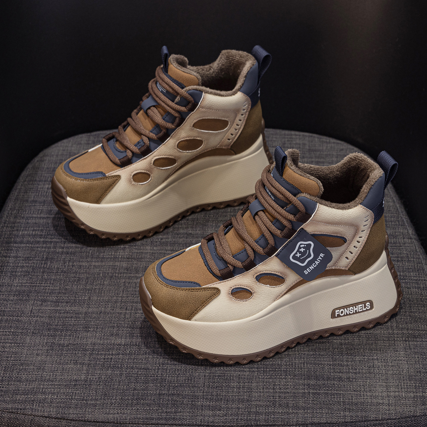 Women's Chunky-soled Dad For Petite Individuals, 2026 New Model, Popular Online, Casual, Fashionable, Comfortable,_vogvips.com