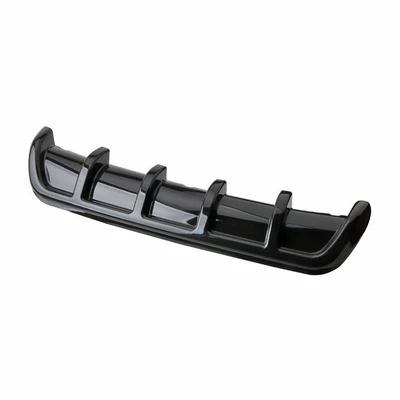 Car Universal Rear Surround Spoiler 67cm Carbon Fiber Spoiler Abs Shark Fin Rear Bumper Deflector (Spoiler) - bright-black-without-packaging-minus-2-yuan