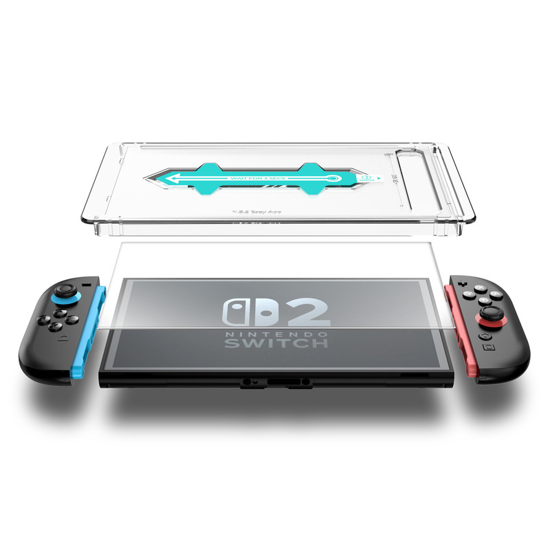 Nintendo Switch2 保護フィルム、新しい NS2 スクリーンフィルム、高アルミニウム高精細防塵倉庫強化フィルムに適しています。|undefined