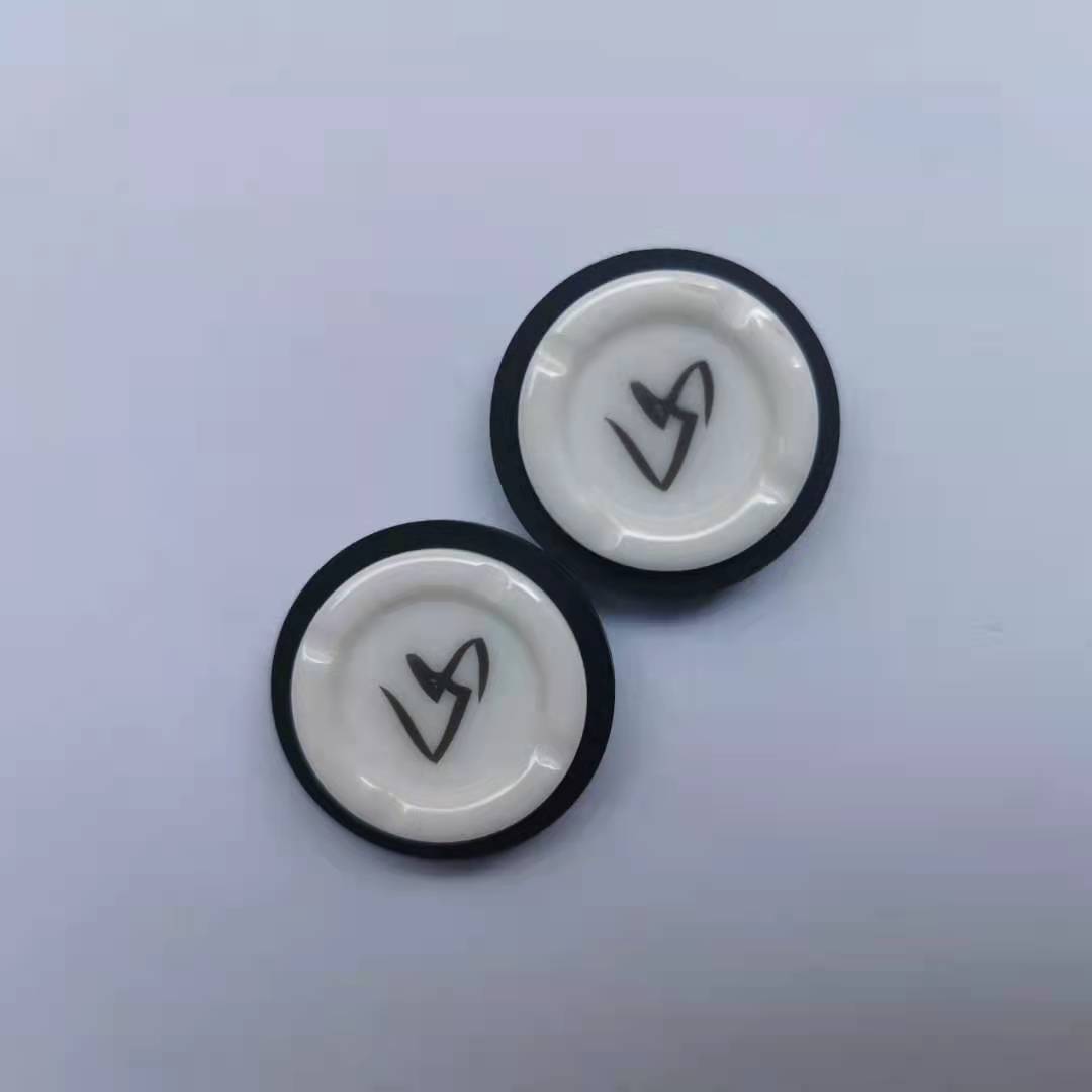 Pistón de cerámica de 22 mm x 9 mm para reparación de frenos de bicicleta de montaña con anillo de sellado, blanco