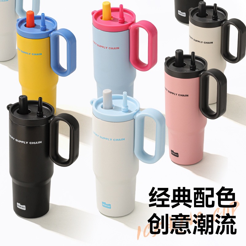 Taza de automóvil de gran capacidad portátil de acero inoxidable 316 taza de aislamiento térmico de alta calidad manejo de taza de hielo