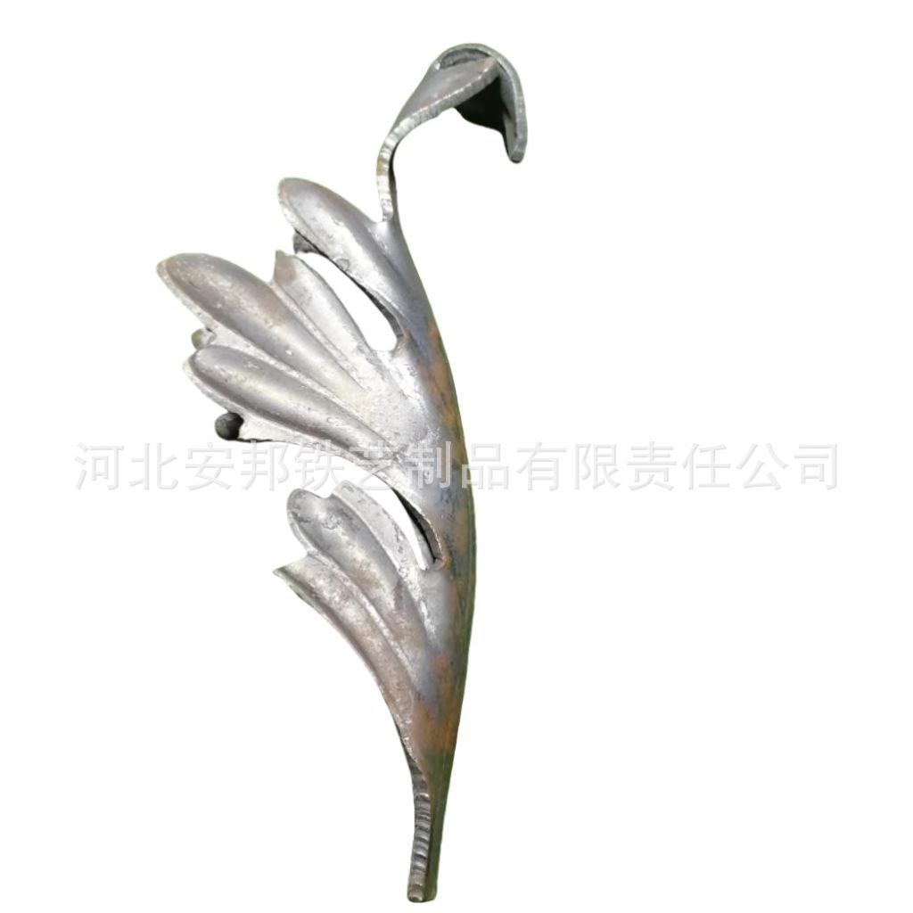 DWY1     铸钢单叶  大门装饰配件  各种尺寸花叶装饰配件