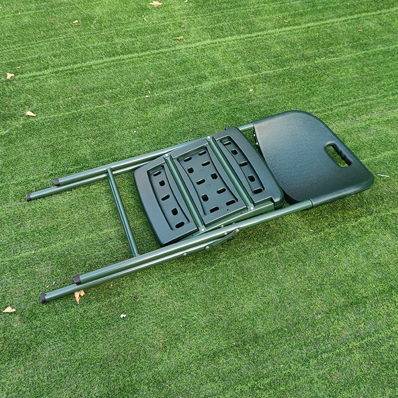 silla plegable verde portátil al aire libre silla de entrenamiento de campo multipropósito silla de trabajo silla de soplado de descanso de emergencia contra incendios