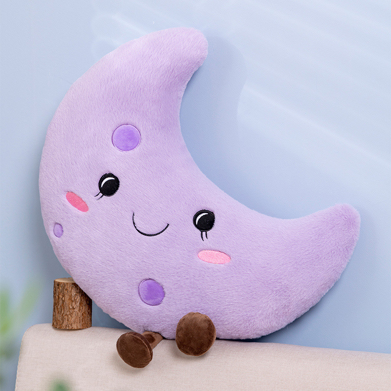 Amuseable transfronterizo pequeño sol almohada juguetes de peluche luna nube almohada muñeca muñeca
