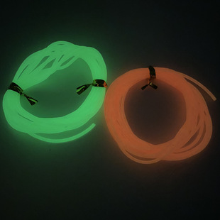 2 M luminous tube fishing balance string hook anti-winding silicone tube luminous tube night fishing sea fishing line group fishing