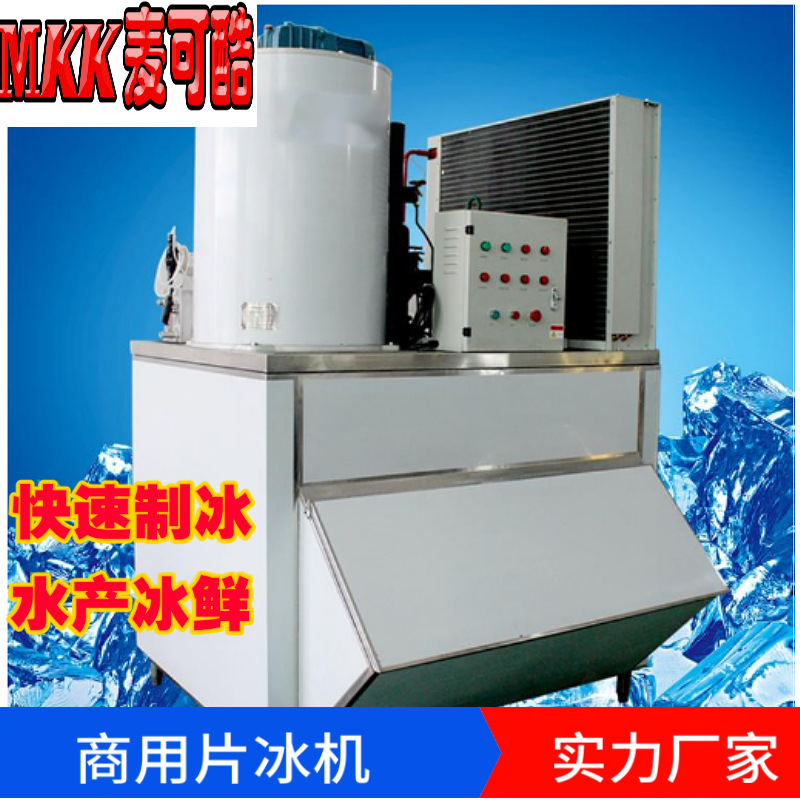 厂家定制 商用制冰机 全自动奶茶店片冰机 海鲜水产冰块机批发|ru