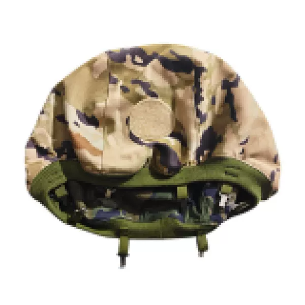 03 Kevlar Helmet Cloth Cover Tactical Camouflage 80 Hat Cover Double-Sided Helmet Cover Hook Elastic Type Training Steel Helmet Cover