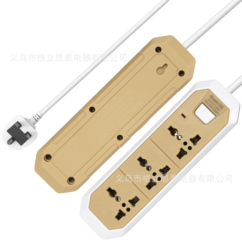 Gelistar跨境专供插排欧规英规插头万能通用孔插线板外贸电源插座