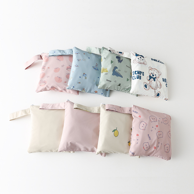 Ins Korean Style Pu Cover Storage Bag Diaper Bag Sanitary Napkin Storage Bag Diaper Storage Bag Hanging Diaper Bag