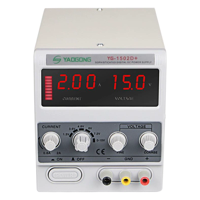 Yao Gong 1502D + Ремонт и тестирование мобильных телефонов Регулируемый источник питания постоянного тока 15V2A Цифровой дисплей Регулируемый ток Прямая поставка с завода