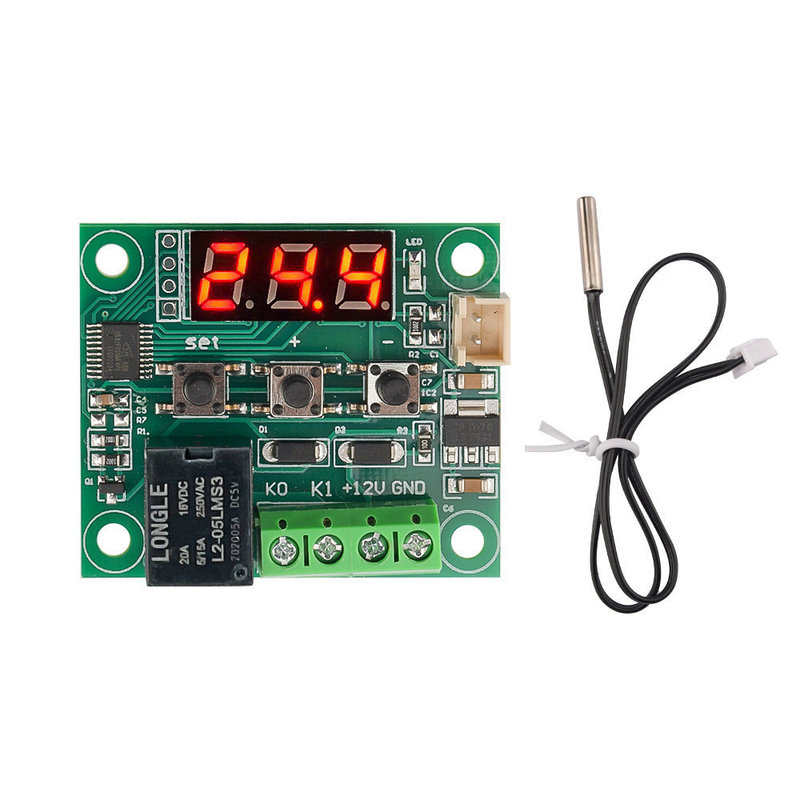 XH-W1209 digital display temperature controller, high-precision temperature controller, temperature control switch, miniature temperature control board, 12V/220V