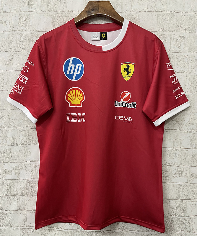 2025年新作 F1 レーシングスーツ フェラーリ メルセデスベンツ マクラーレン 半袖Tシャツ POLO 同チーム|undefined