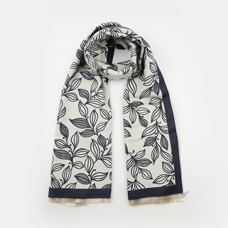 Nueva bufandas impresas clásicas de invierno femeninas retro versátil grueso bufandas cálidas bufandas de doble uso cuello