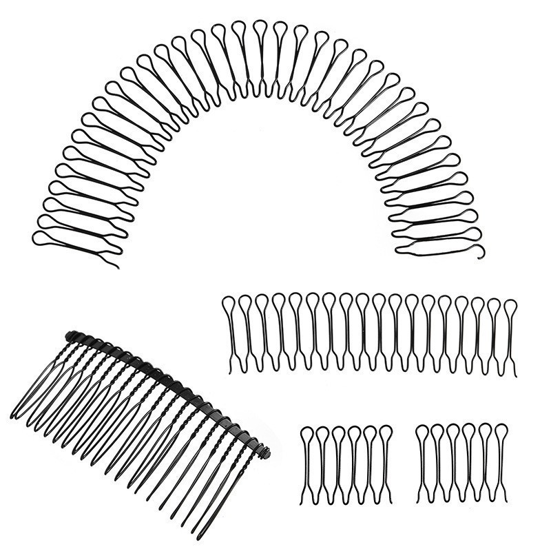 Peine lateral de acabado de cabello roto/accesorios para cabello adulto para niños horquilla clip superior Cabeza trasera flequillos invisibles peine fijo