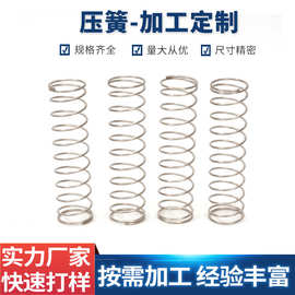 厂家直供不锈钢精密压缩弹簧耐高温防腐蚀机械电器开关左右旋弹簧