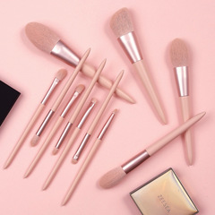 New 11-piece Feizixiao makeup brush set, super soft pink girly heart brushes, beauty tool set combination