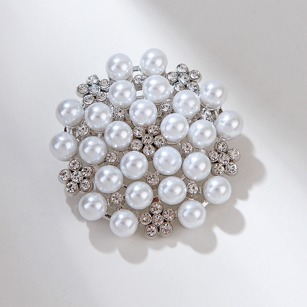 Koreaanse mode milieuvriendelijke legering vol strass parel camelia pin vrouwelijke corsage kleding accessoires sieraden_voghion.com