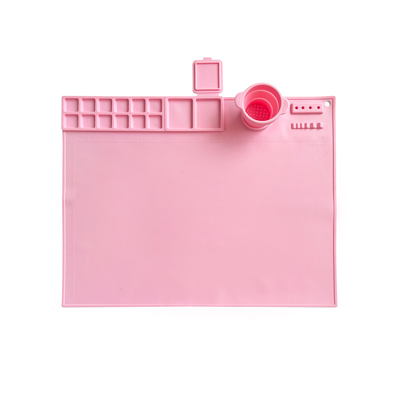 핑크 스퀘어 + 컵