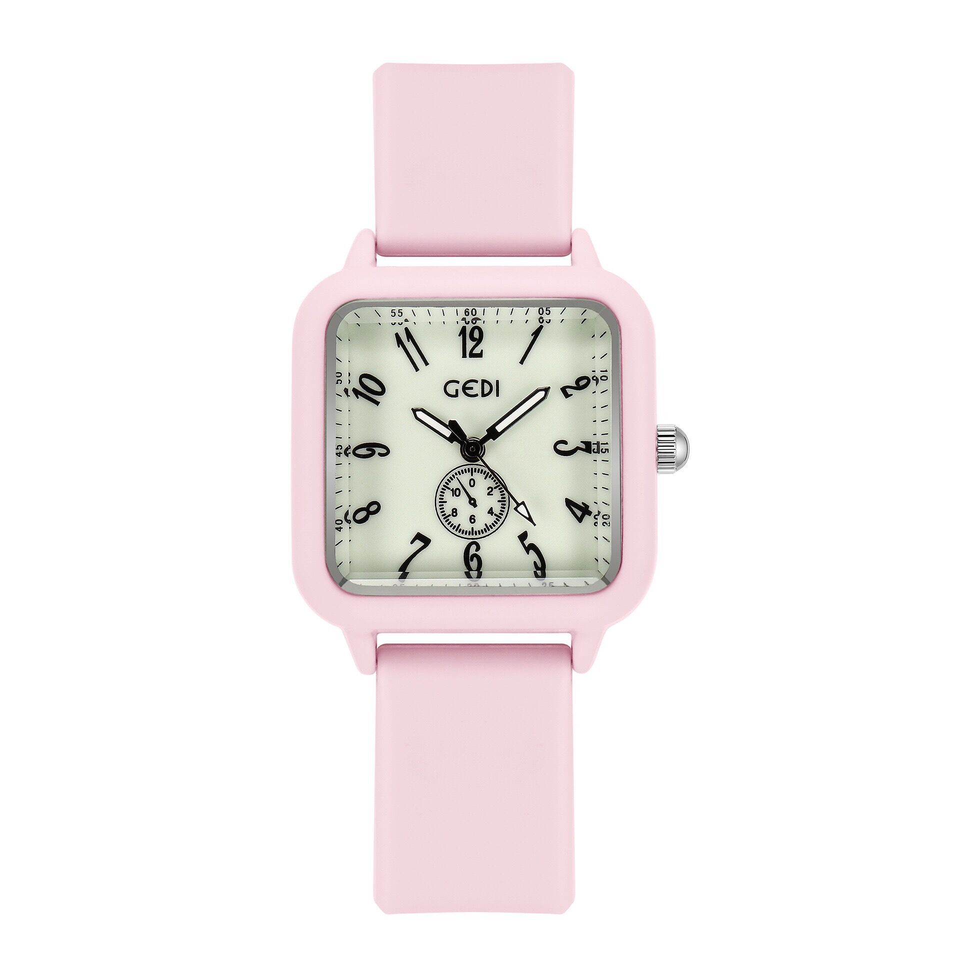 Square Jelly Gedi Silicone Studente Scala digitale Glow Versatile Moda Impermeabile Unisex Uomo e donna Wa_voghion.com