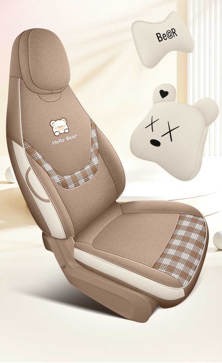Specifically designed for 26 models of Wuling Hongguang Mini EV seat covers, fifth-generation four-door version, full-cover linen seat covers and cushions
