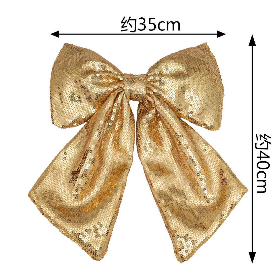 new christmas shimmer sequins pearl cotton bow wedding pendant ornament christmas tree large ornaments wholesale