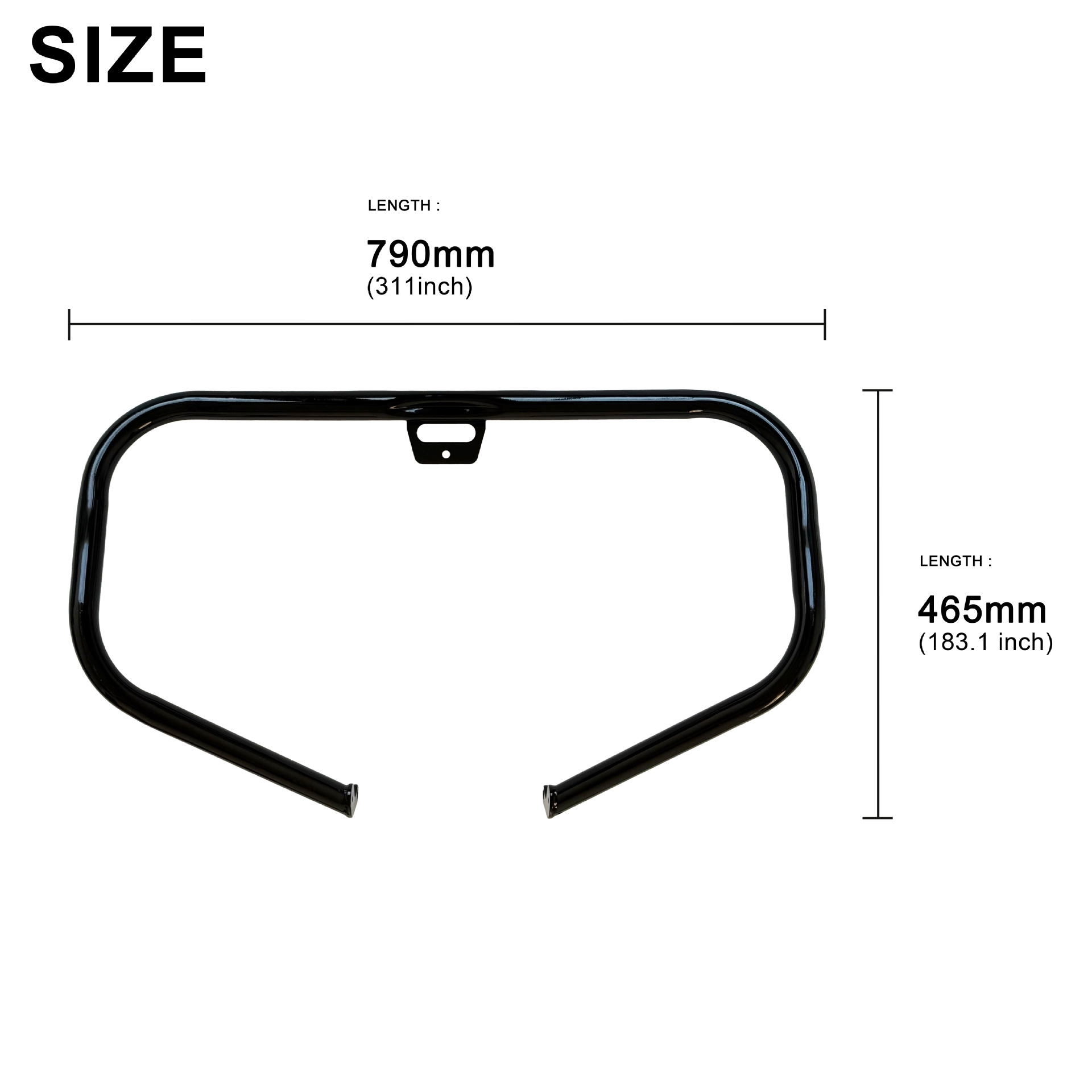 Motorcycle Guard Bars Are Suitable for Harley 18-26 Softtail Black Frame Bars, and Can Be Equipped with Travel Leg Guards