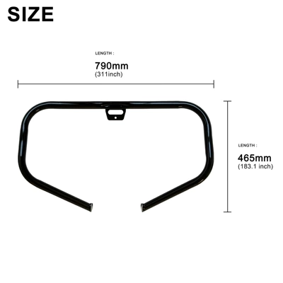 for Harley 18-26 Softtail Black | Motorcycle bumper