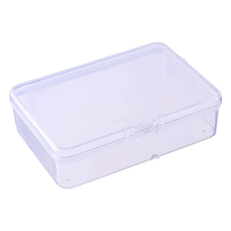 Пластиковая коробка, прозрачная коробка из полипропилена, прямоугольная коробка, упаковочная коробка для фурнитуры, упаковочная коробка для нейл-арта, пылезащитная настольная коробка для хранения