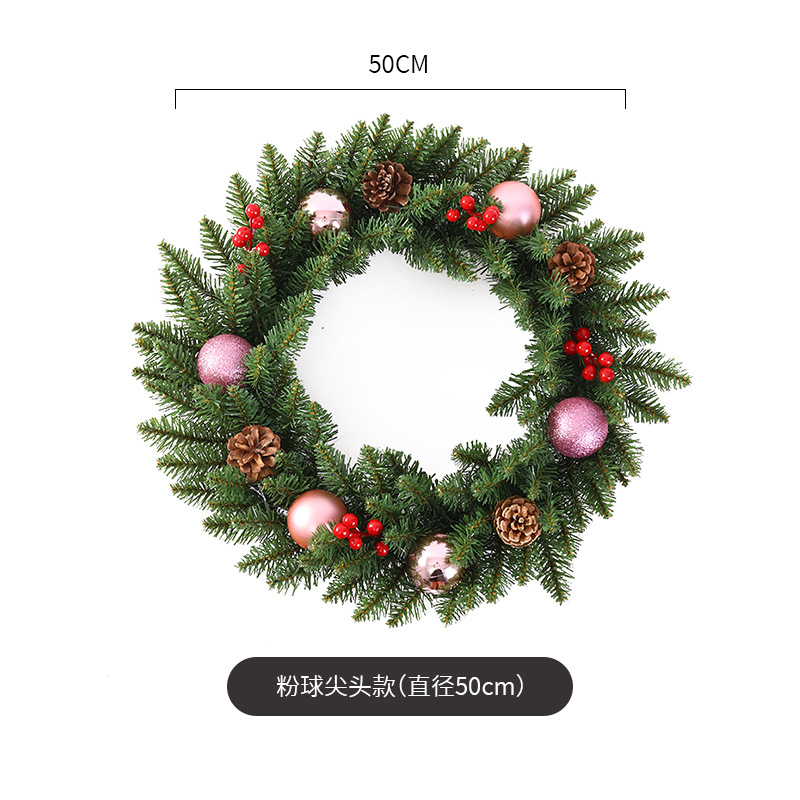 Navidad guirnalda 30/40/50/60cm árbol de Navidad Festival decoración regalo creativo decoración colgante diseño de la escena de la decoración
