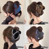 Ретро высокая заколка-крабик, большая акула, заколка для волос, аксессуар для волос, изысканный стиль, новая коллекция