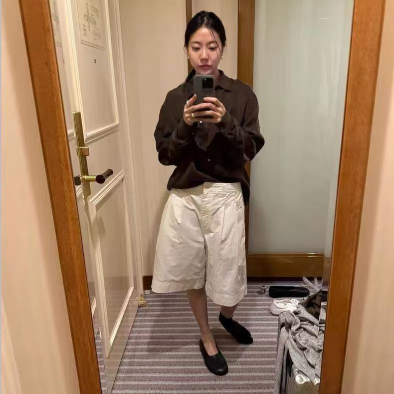 Now Available: Ng Korea Dongdaemun Designer No**Ing Wri**En Pleated Casual Shorts