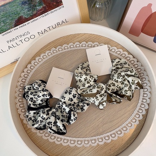 New Korean Satin Braided Hairband with Various Print Combinations, Polka Dot Stripes, Heart Design, Elegant Hair Accessory for Women