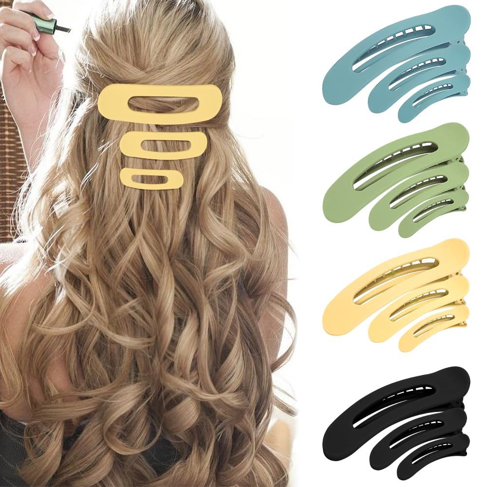 Pinzas para el pelo de la serie mate transfronteriza de Amazon, pinzas de pico de pato, pinzas laterales para el cabello suelto, pinzas modernas, lindas y versátiles al por mayor.