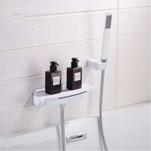 Waterfall bathtub faucet wall-mounted hot and cold bath shower set wall-mounted bathtub faucet