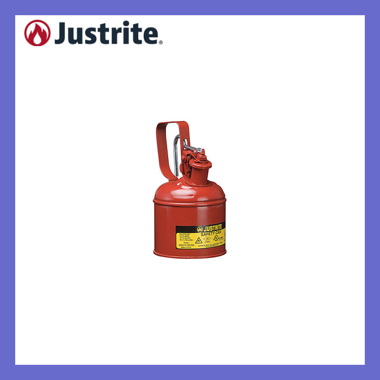 杰斯瑞特安全罐 Justrite 1升I型钢制安全罐（释放扳柄）10101Z
