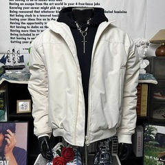 2025新款长袖常规款正肩夹克潮牌男春秋季立领外穿青少年宽松型潮