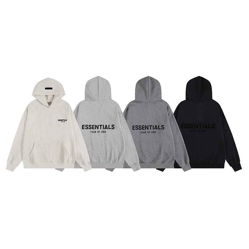 유럽과 미국의 트렌디 브랜드 FOG 멀티 라인 ESSENTIALS 후드 풀오버 스웨트 셔츠 남성 자켓 하이 스트리트 루즈 트렌드