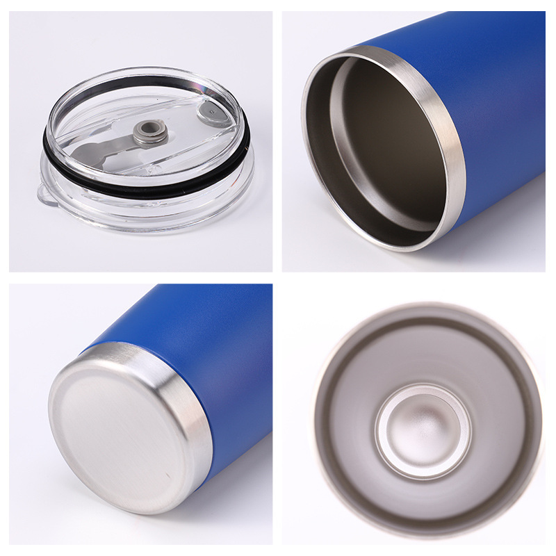 Description Picture 2 of item20oz LOGO Insulated Stainless Steel Tumbler with Lid Double-Walled Reusable Water Bottle for All Seasons, Ideal Outdoor Travel