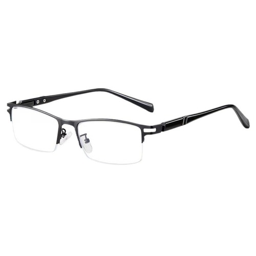 Latest Fashion Blue Light Blocking Reading Glasses High Definition Metal Semi-Rim Reading Glasses for Men and Women, Factory Wholesale