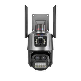 ICSEE3三目枪球9MP监控摄像头家用室外360度无死角双摄像头雄迈