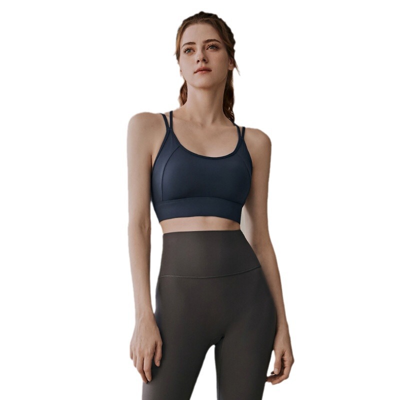 女性用スポーツブラ、夏用耐衝撃ランニングトレーニングアウターウェア、薄手フィットネスバックベストブラ、オールインワンヨガウェア|undefined
