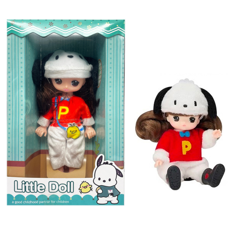 クロスボーダー 1 対 1 セットシリーズぬいぐるみ 6.5inch ソリッドクールロミ人形漫画オートバイガール人形|undefined