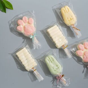 Ice Cream Packaging Bags 100 Popsicle Bags Popsicle Popsicle Cake Household Baking Packaging Candy Cheese Stick Packaging