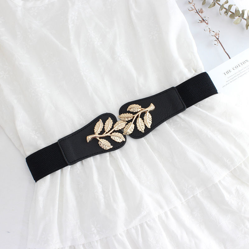 Mode Feuille Faux Cuir Ceinture display picture 1
