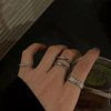 Resin, ring, small design fashionable brand advanced set, trend of season, simple and elegant design, on index finger