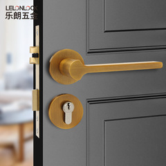 Zinc alloy indoor door lock gray split handle lock wholesale bedroom silent door lock solid split lock