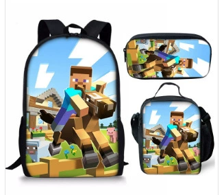 Рюкзак для начальной школы Minecraft My World, игровой школьный ранец