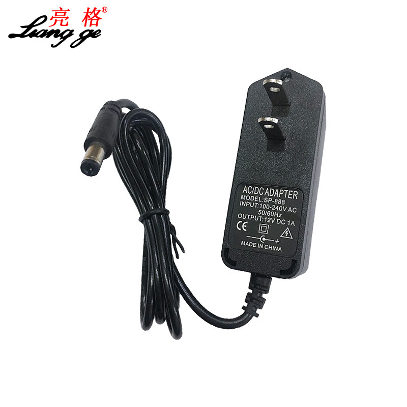 Factory direct power adapter 12V1A DC LED surveillance camera set-top box router optical cat US and Europe Factory direct power adapter 12V1A DC LED surveillance camera set-top box router optical cat US and Europe