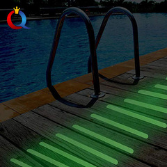 Cross-border green warning floor steps and stairs reflective anti-slip strips fluorescent luminous anti-slip tape