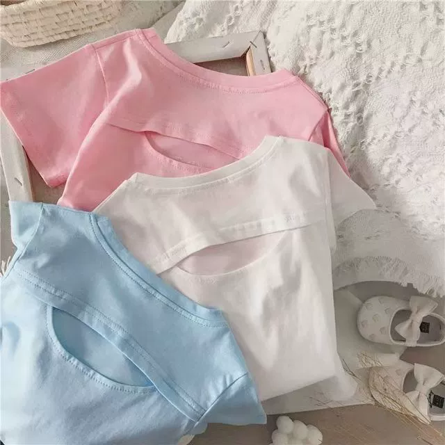 Футболка с коротким рукавом, модная брендовая однотонная летняя одежда, корейский стиль, свободного покроя.